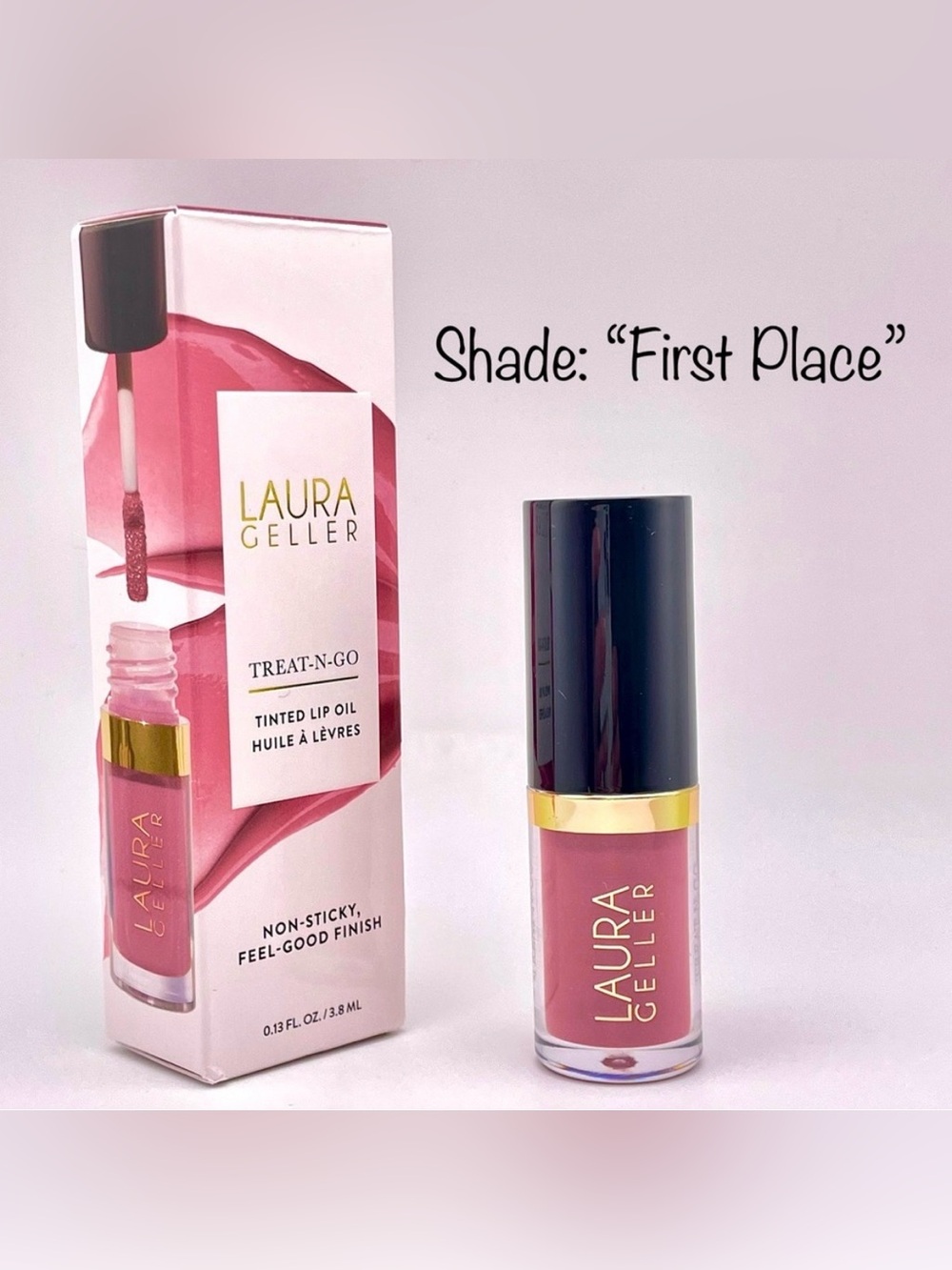 Laura Geller Tinted Lip Oil — First Place (Soft Berry) *Discontinued*
